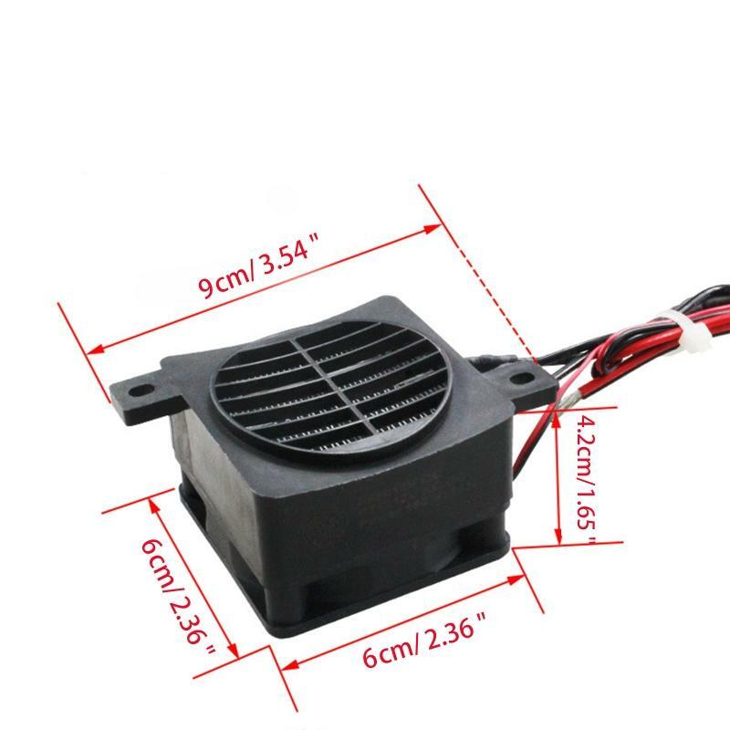 PTC air heater with fan 12v 120w سخان الهواء مع مروحة