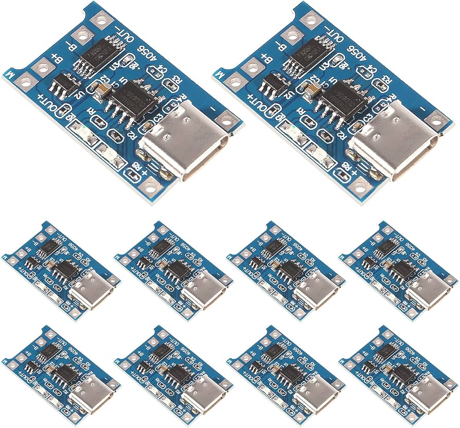 TK2- TP4056 3A Lipo Battery Charging Board TYPE-C  لوحة شحن بتارية ليثيوم
