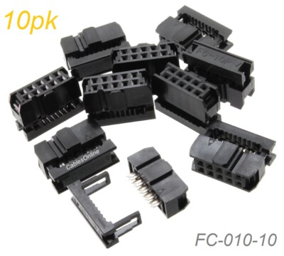 KF2-2.54 mm pitch 10 pin connector female idc socket