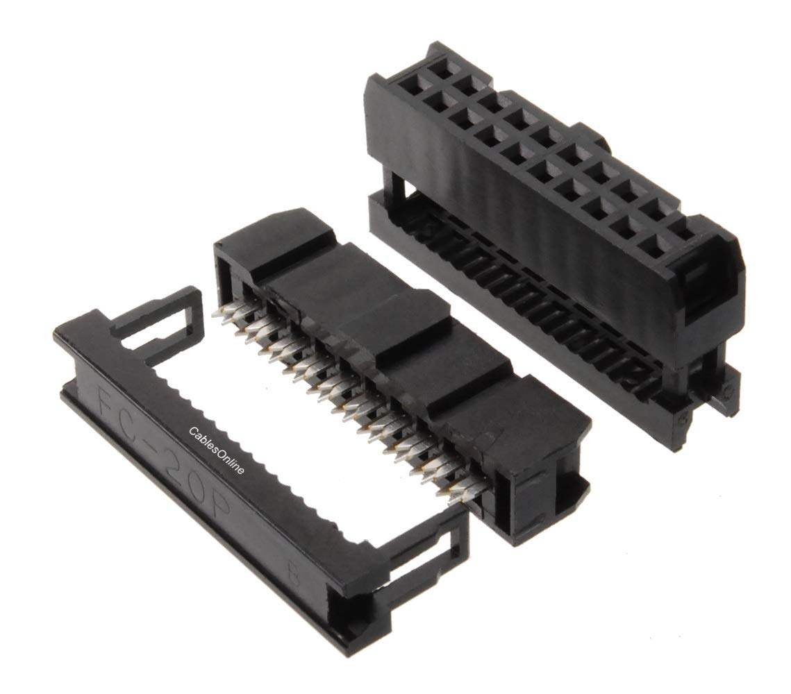 KF2-2.54 mm pitch 20 pin connector female idc socket