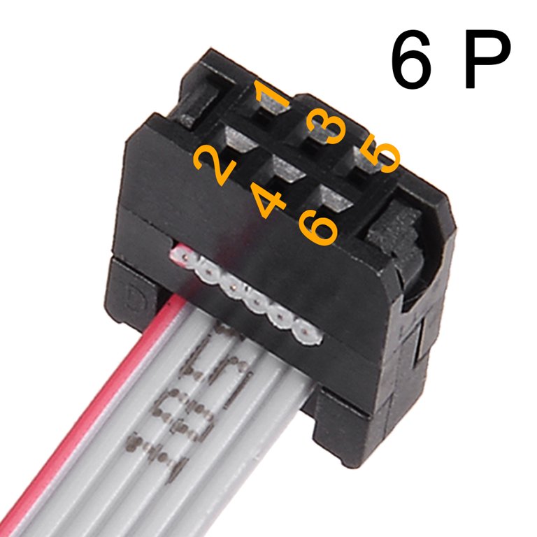 2.54 mm pitch 6 pin cable 30cm fc dc3 f/f idc socket