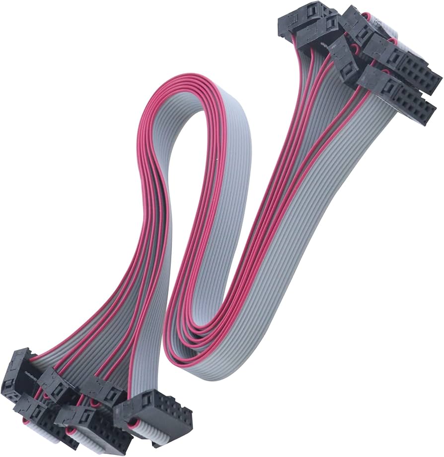 2.54 mm pitch 10 pin cable 30cm fc dc3 f/f idc socket