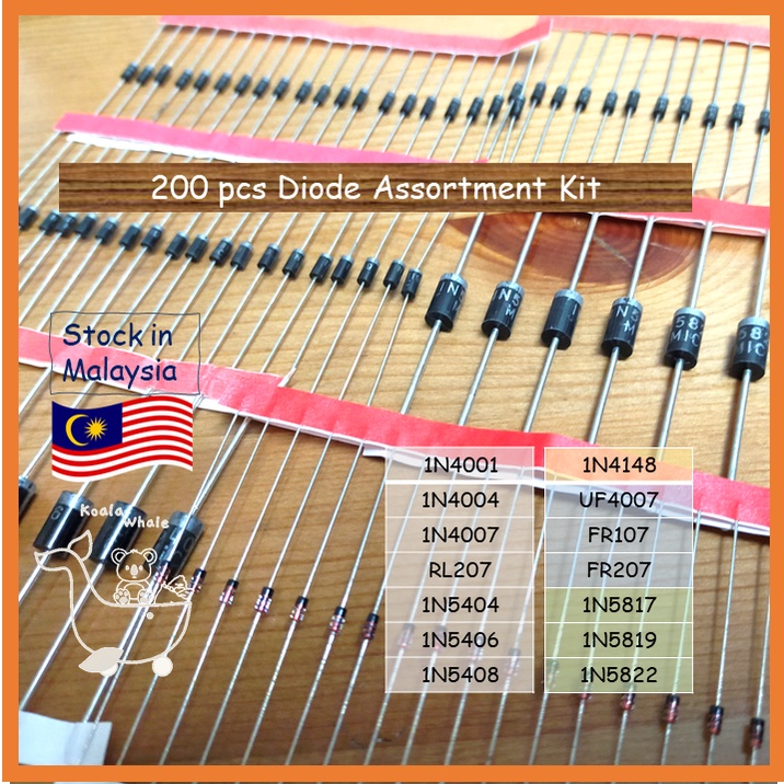 DOIDE KIT 200 PICES 8 1n4007