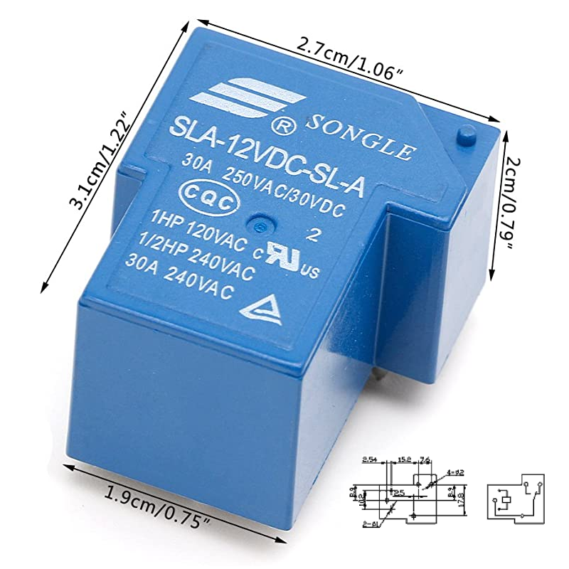 SLA-12VDC-AL-A 30A relay