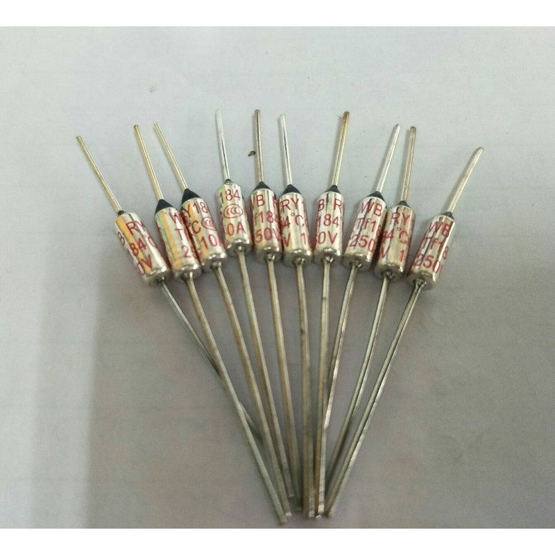 VZ12Thermal Cutoff 184c 10a 250v فيوز حراري