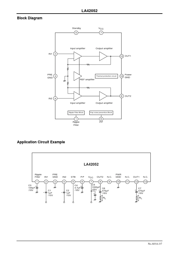 MM16 LA42052 IC