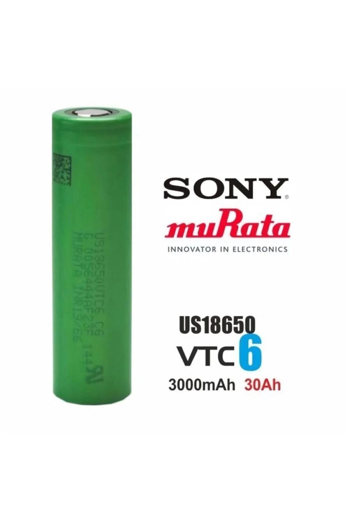SONY 3.7V 18650 VTC6 3000mah 30A