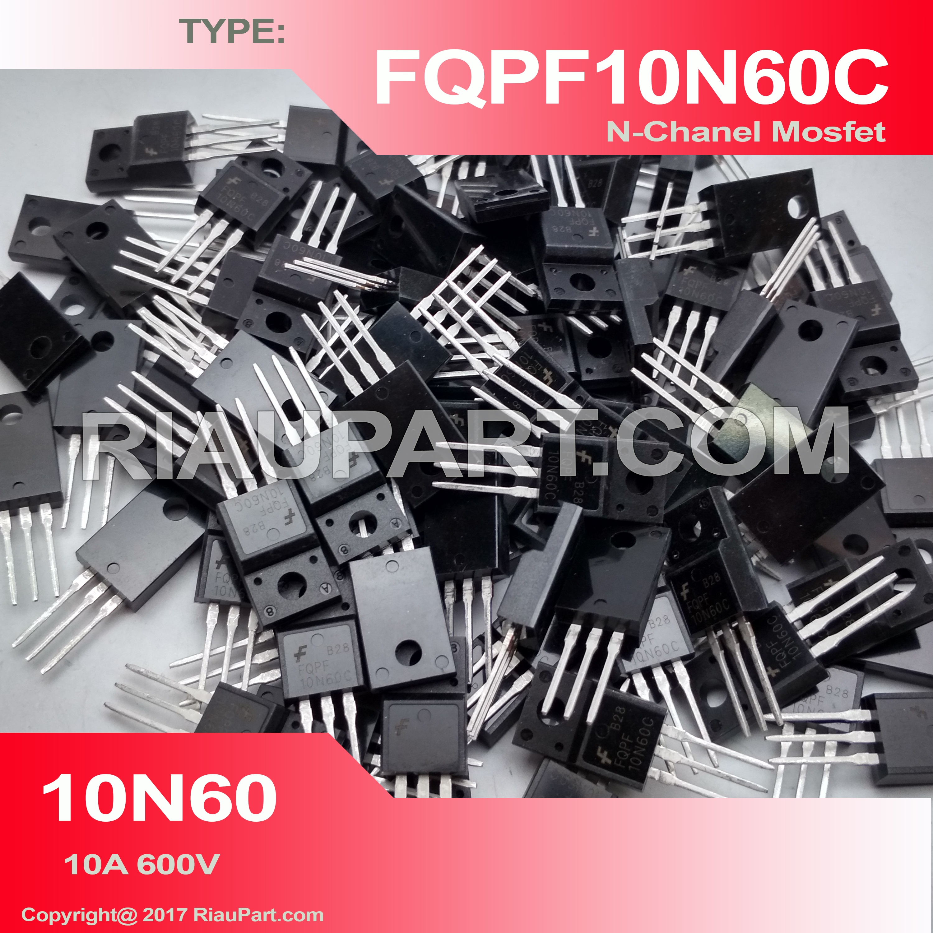VF2 -  mosfet  N-ch- fqpf10N60  10a 600v small