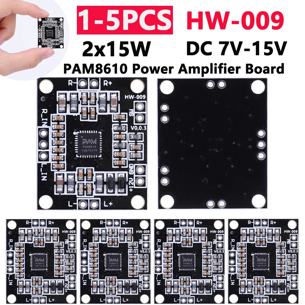 VB7-HW-009 pam8610 speakerدائرة صوت 