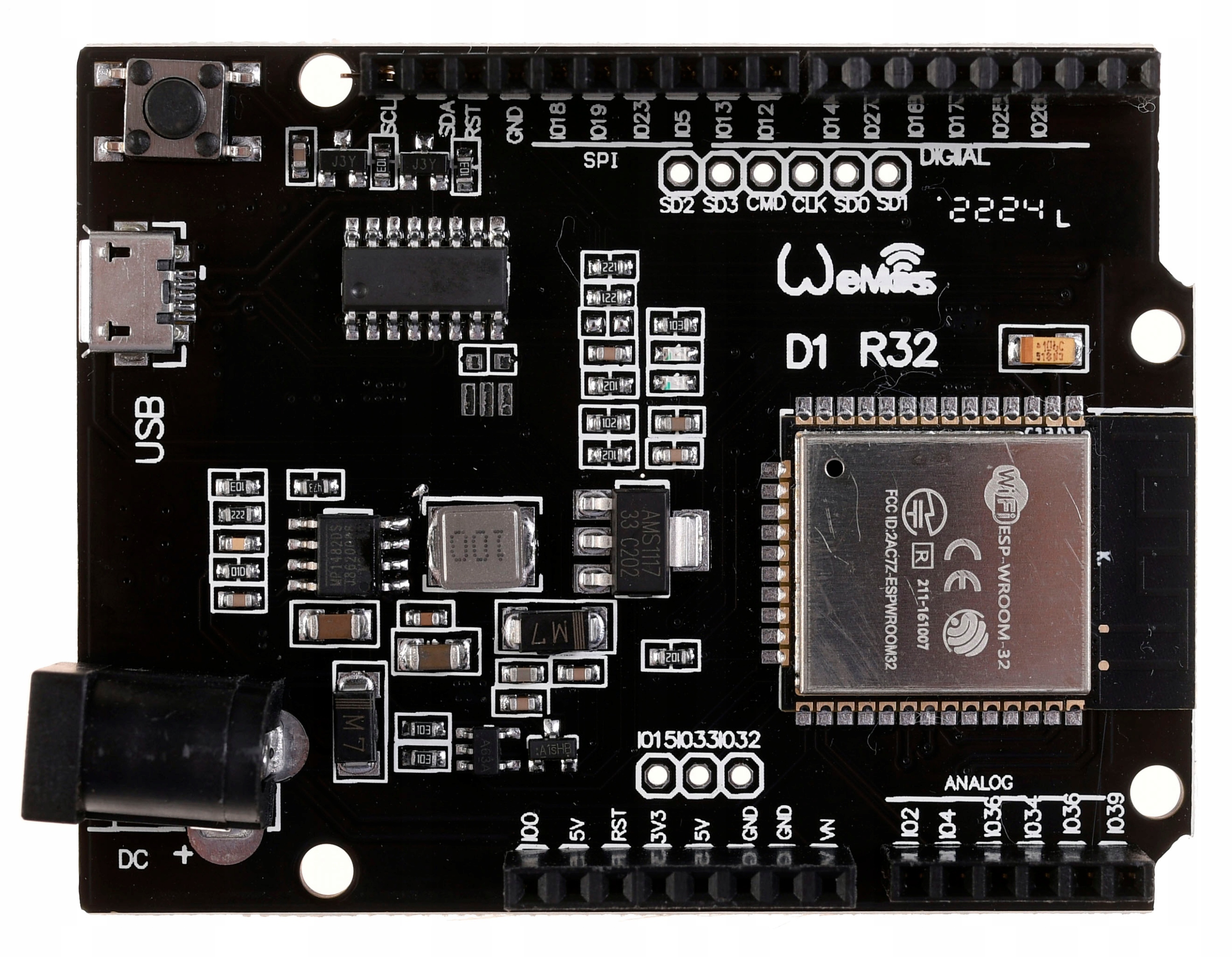 V9 Wemos uno d1 r32 esp32 34mb