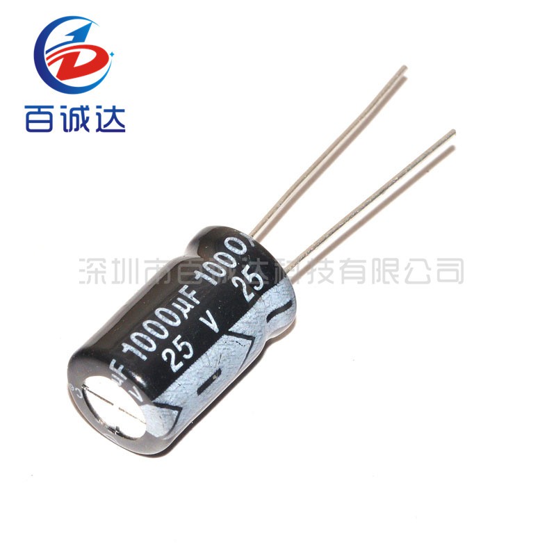 25v1000uF Electrolytic Capacitor مكثف كيميائي