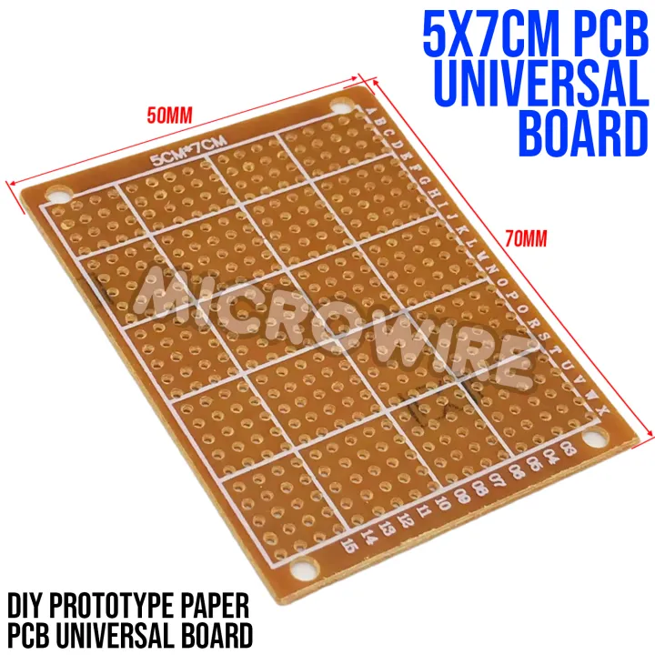 Copper Clad Laminate PCB Board 5*7 1.5 لوحة طباعة نحاسية