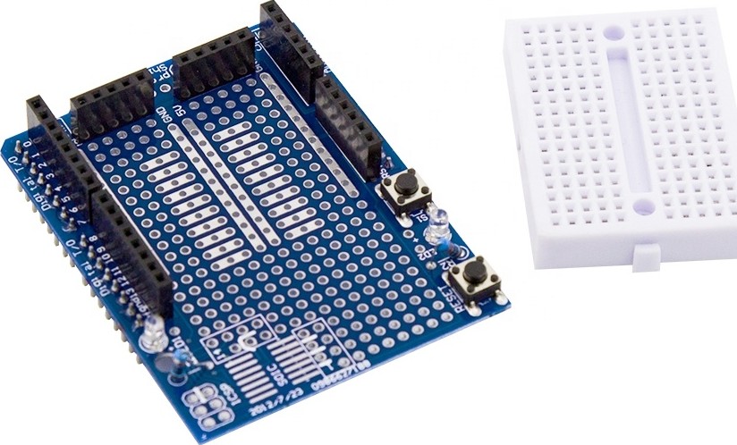 H5 Arduino UNO Prototype Shield + 170pts
Breadboard لوحة توسعة للأردوينو