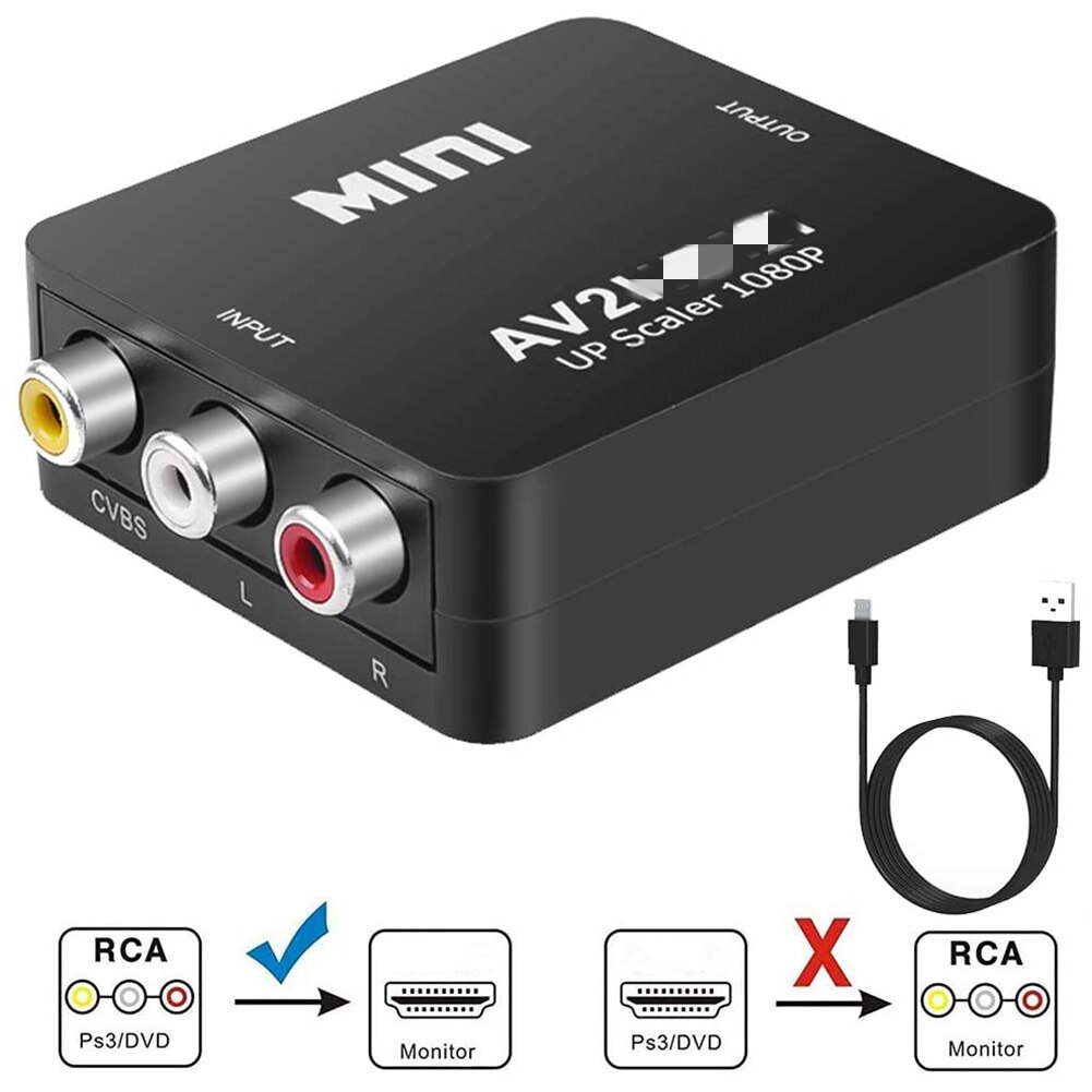 AV to HDMI Converter AV2HDMI تحويلة