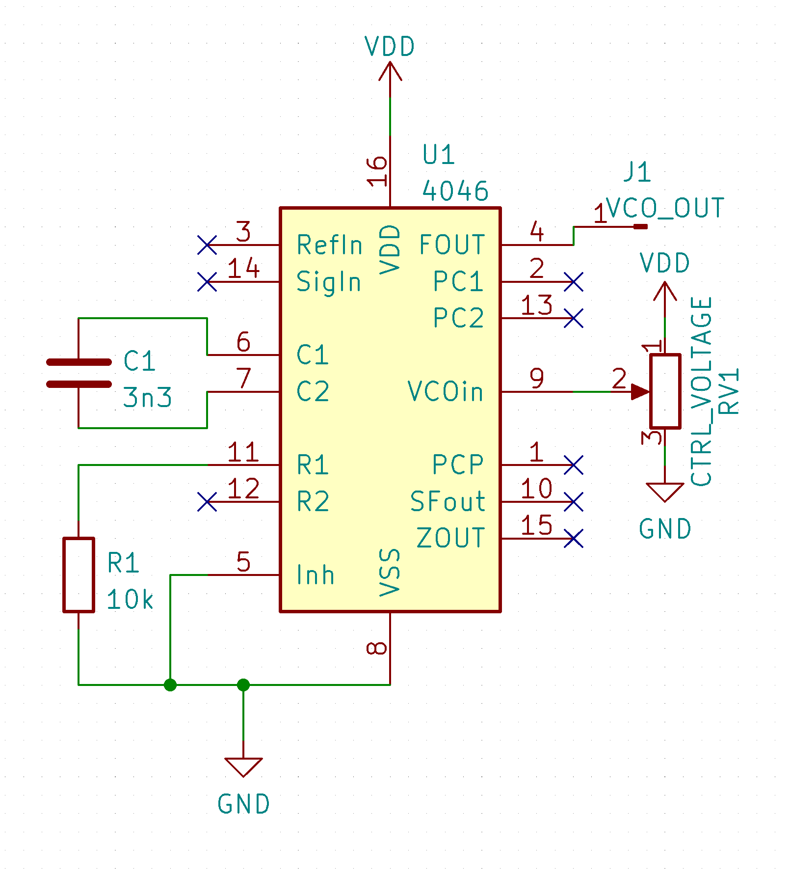 CC11 CD4046 Micro-power Phase-locked Loop